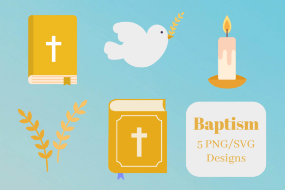 Baptism Clipart Set Review for Real Embroidery Projects