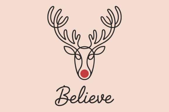 Believe Christmas Minimalist Reindeer Review for Real Projects