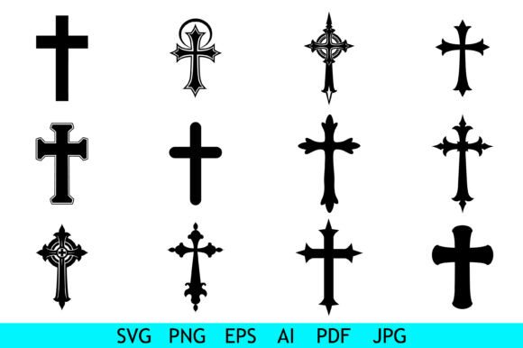 Elegant Black Christian Cross Bundle: A Designer’s Practical Take