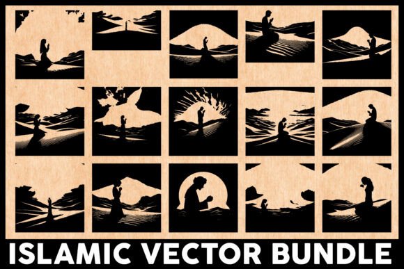 Islamic Prayer Silhouette Bundle Review for Real Projects