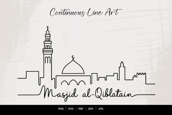 Masjid Al-Qiblatain Continuous Line Art Review for Real Projects