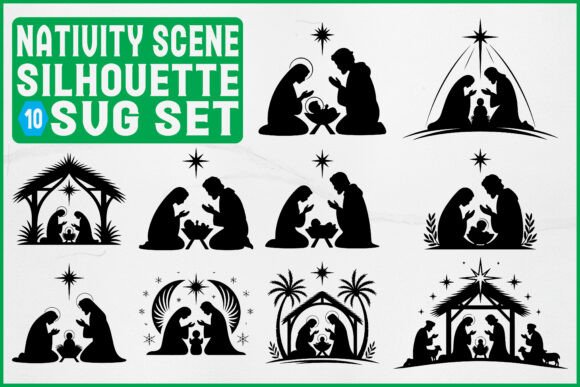 Nativity Scene Silhouette SVG Set Review for Real Projects