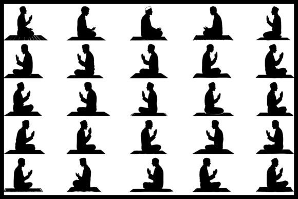 Praying Man Silhouette Vector Bundle Review for Real Projects