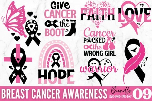 Using Breast Cancer Quotes SVG Bundle in Real Embroidery Projects